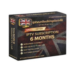 IPTV United Kingdom 6 Months subscription with 4K live TV and UK sports channels